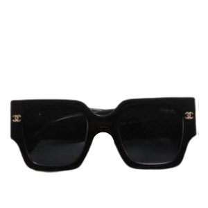 Chanel Square Black Quilted Sunglasses