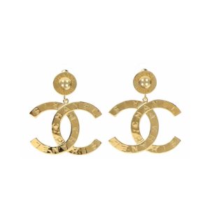 Chanel Paris Button Earrings