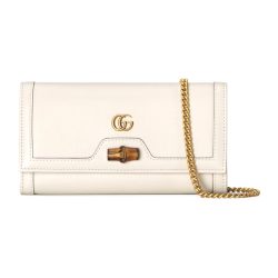 Gucci Diana chain wallet with bamboo
