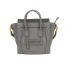 Celine Nano Luggage Bag In Drummed Calfskin 20 Cm Dark Grey