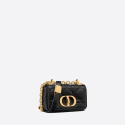 30 Montaigne  Bag With Chain Black Calfskin