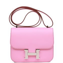 Hermes Constance 18 Bubblegum Epsom Palladium Hardware