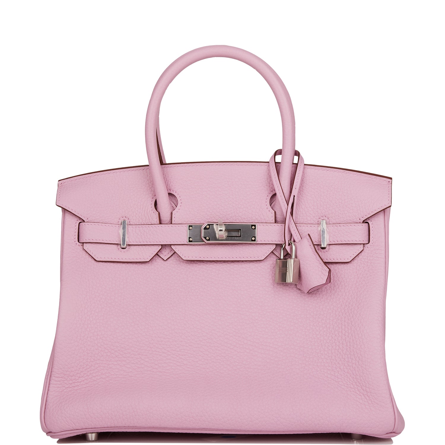 H Handbags Birkin 30 Mauve Sylvestre Clemence Palladium Hardware