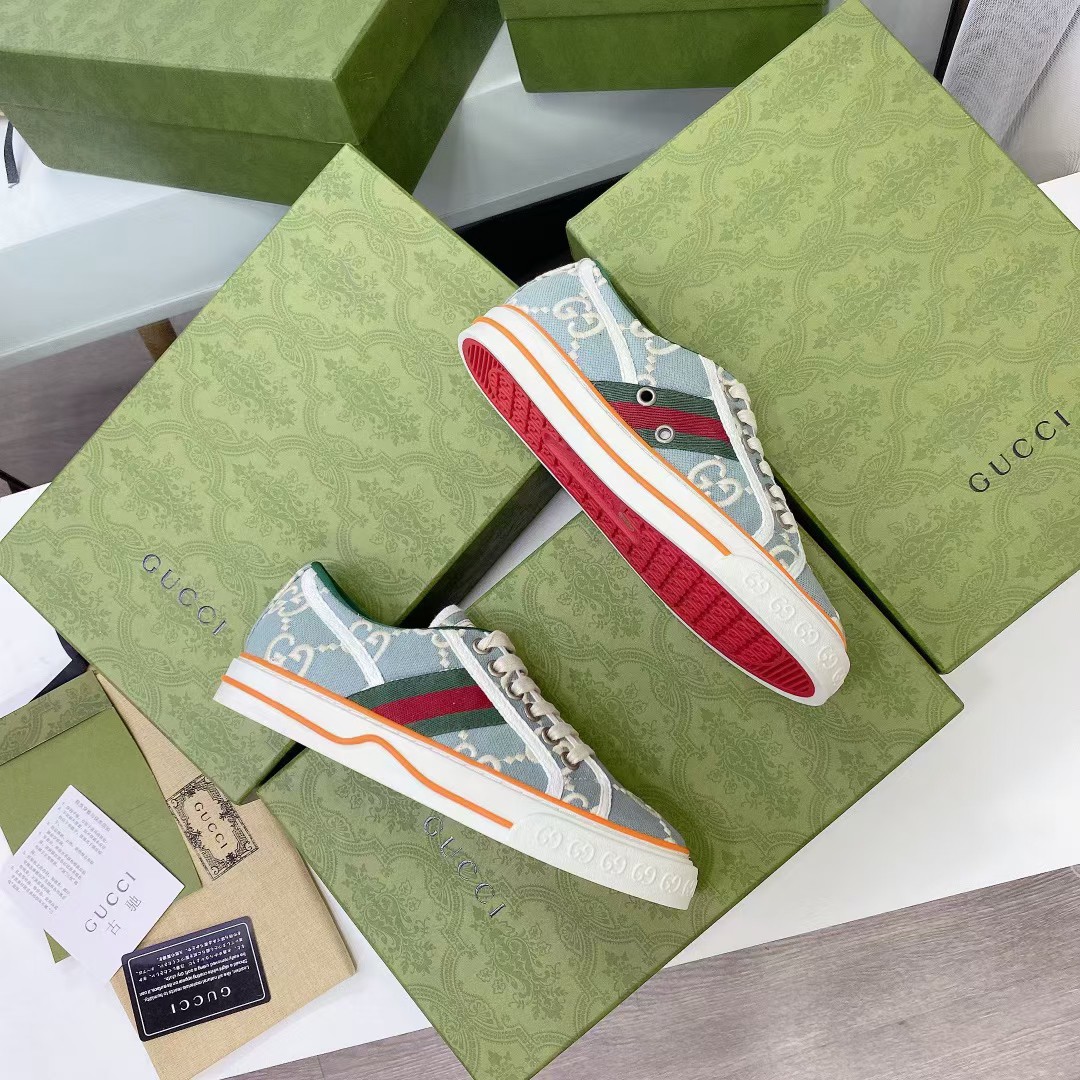 Gucci Women's Tennis 1977 Sneaker Light Blue 606110 H0G10 3460 - Image 2