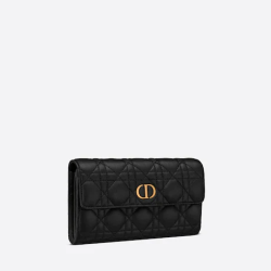 Dior Caro Wallet Black