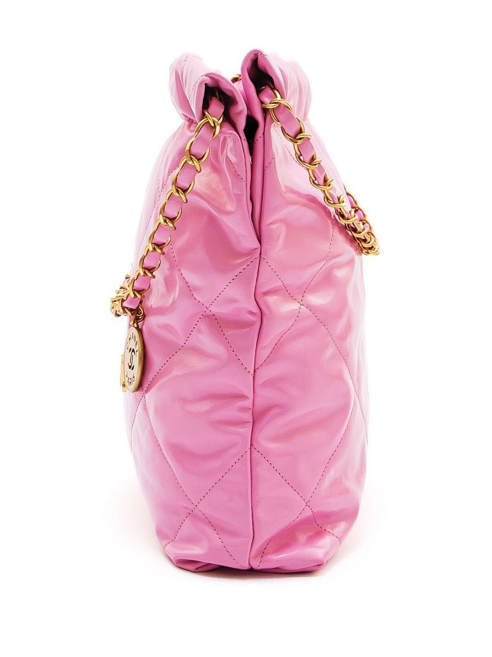 Chanel 22 Small Handbag Shiny Calfskin - Image 6