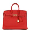 H Handbags Birkin 25 Rouge De Coeur Togo Gold Hardware