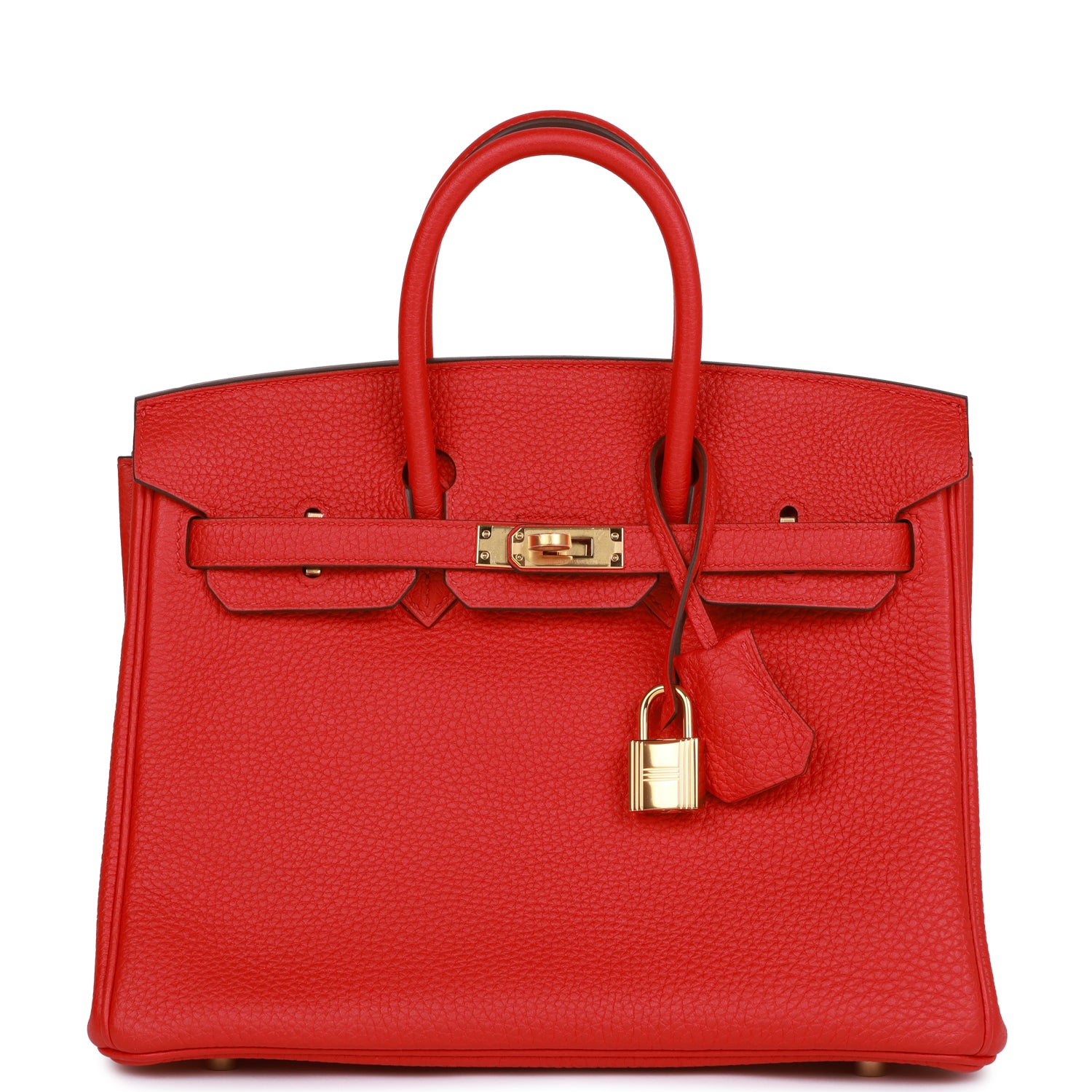 H Handbags Birkin 25 Rouge De Coeur Togo Gold Hardware