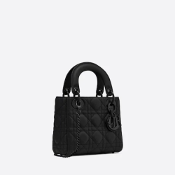 Mini Lady Dior Bag Black  Calfskin 17cm