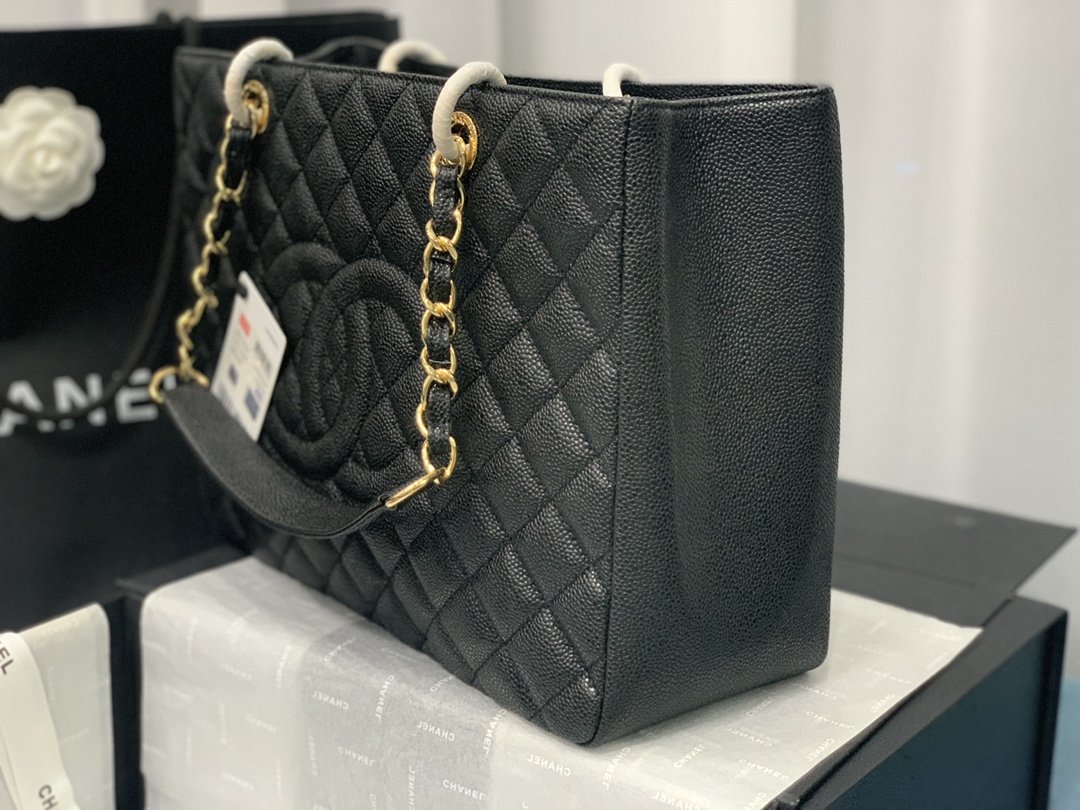 Chanel Bolsa Grand Tote Black 33Cm - Image 4