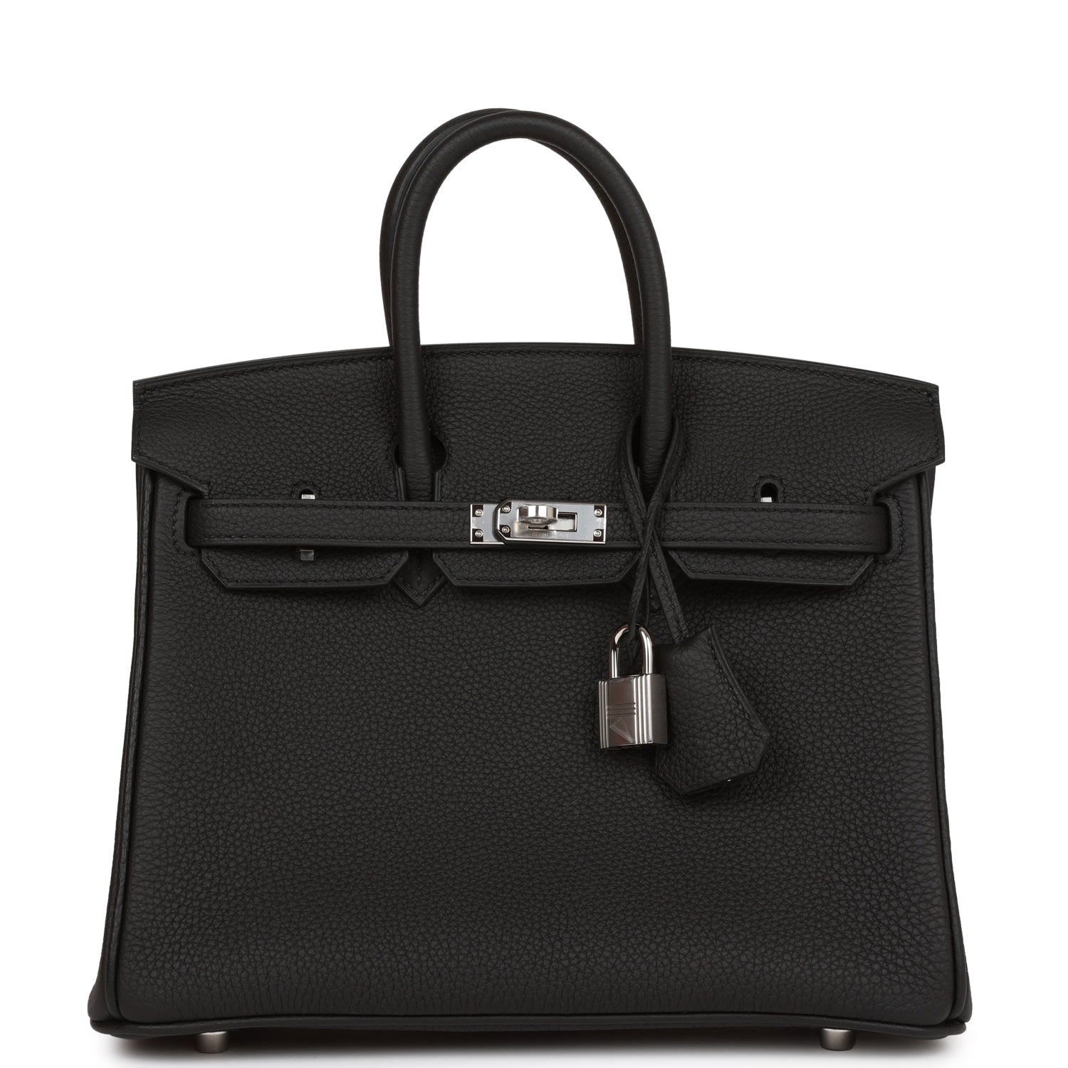 H Handbags Birkin 25 Black Togo Palladium Hardware
