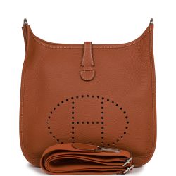 Hermes Evelyne Iii Pm Gold Clemence Palladium Hardware