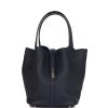 H Handbags Picotin Lock 18 Bleu Nuit Clemence And Matte Alligator Touch Palladium Hardware