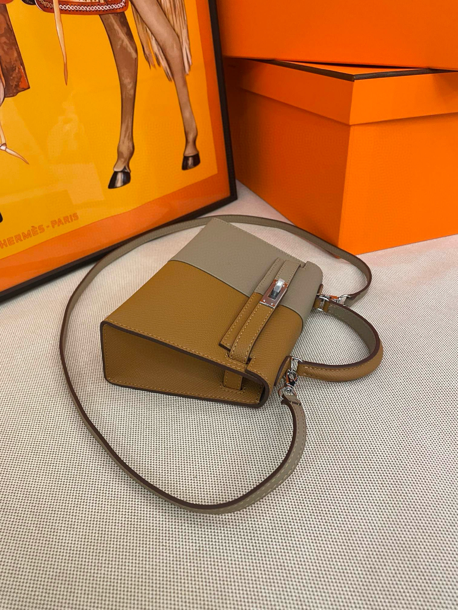 Hermes Kelly Mini 20 Casaque Palladium Hardware - Image 5