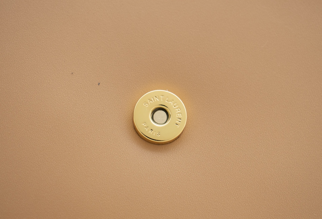 Saint Laurent Kaia Small Smooth Leather Beige - Image 7