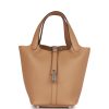 Hermes Picotin Lock 18 Chai Clemence Palladium Hardware