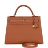 Hermes Kelly Sellier 28 Gold Epsom Gold Hardware