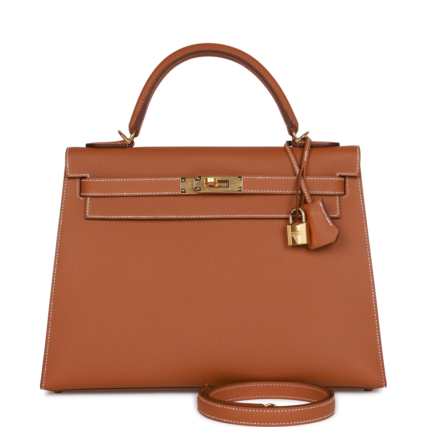 Hermes Kelly Sellier 28 Gold Epsom Gold Hardware