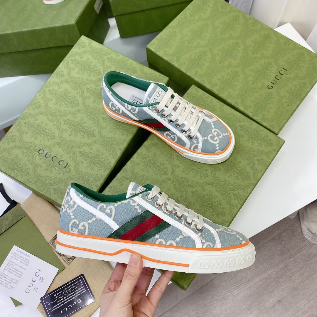 Gucci Women's Tennis 1977 Sneaker Light Blue 606110 H0G10 3460 - Image 3