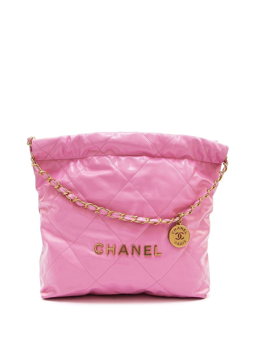 Chanel 22 Small Handbag Shiny Calfskin - Image 5