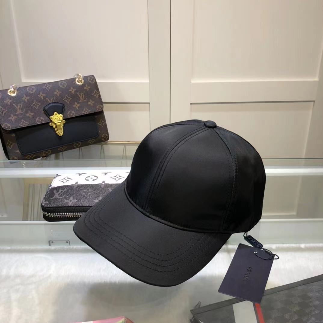 Prada Renylon Baseball Cap Black - Image 2