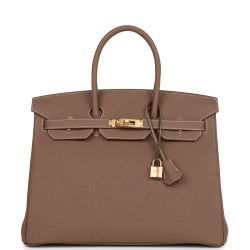 Hermes Birkin 30 Etoupe Togo Gold Hardware