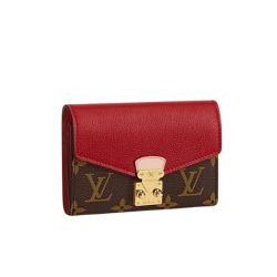 Louis Vuitton Pallas Compact Combines Wallet 13Cm Red