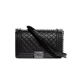 Chanel Boy Handbag Black A67086