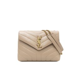 Saint Laurent Loulou Small Chain Bag In Matelasse Y Dark Beige Gold 25Cm 494699Dv7272721