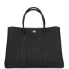 Hermes Garden Party 30 Black Negonda Palladium Hardware