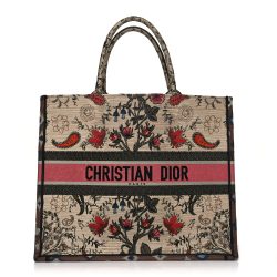 Christian Dior Large Broderie Dior Flowers Book Tote
