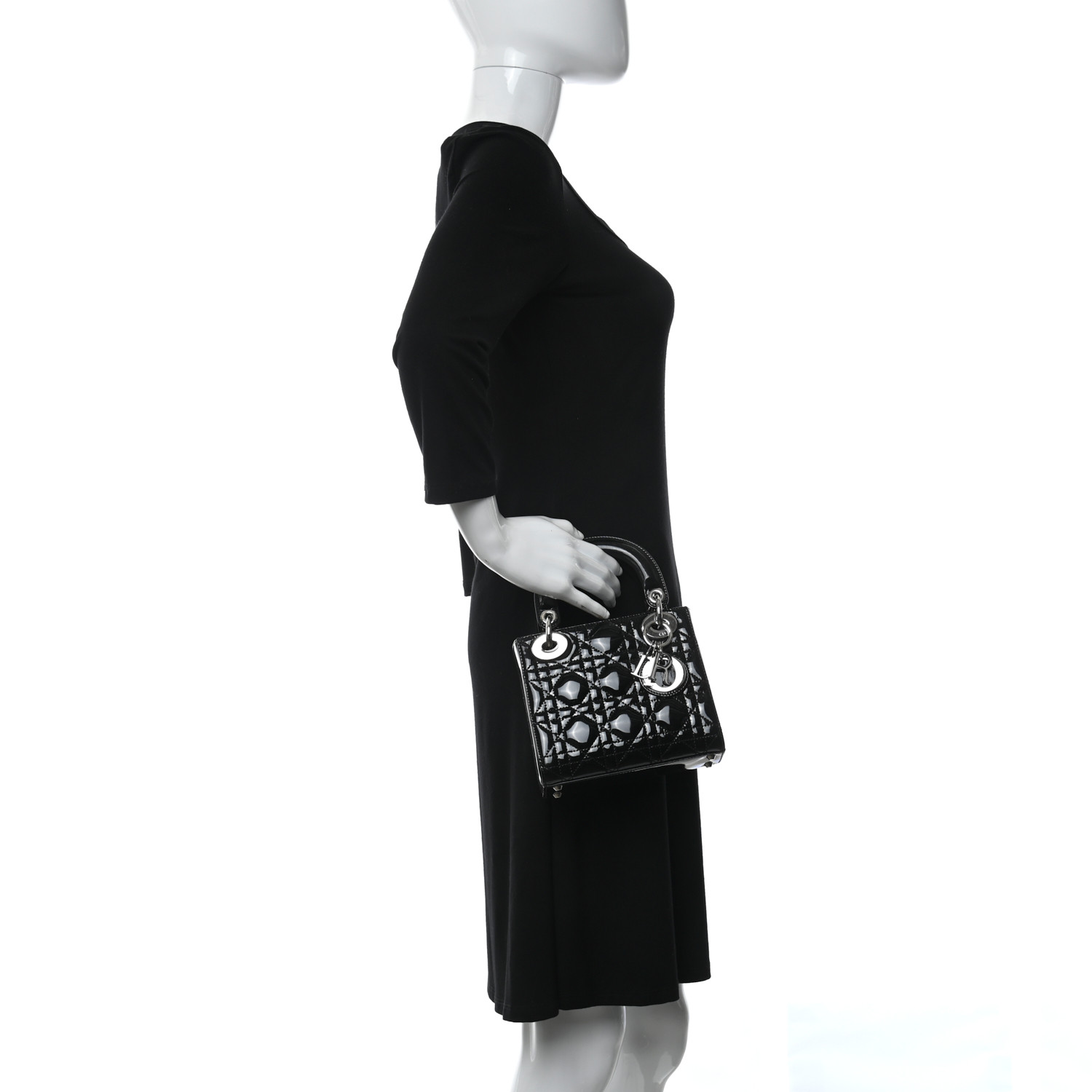 Christian Dior Mini Lady Dior Black 17cm - Image 4