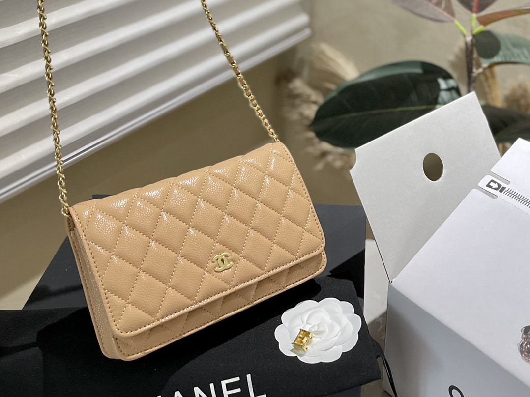 Chanel Wallet On Chain Woc Beige 19Cm - Image 3