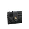 Chanel Card Holder Black With Gold Hardware 12Cm