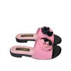 Chanel Camellia Slides Pink Black