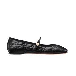 Dior Ballet Flat Black Quilted Cannage Calfskin Kcb860Cqc S900