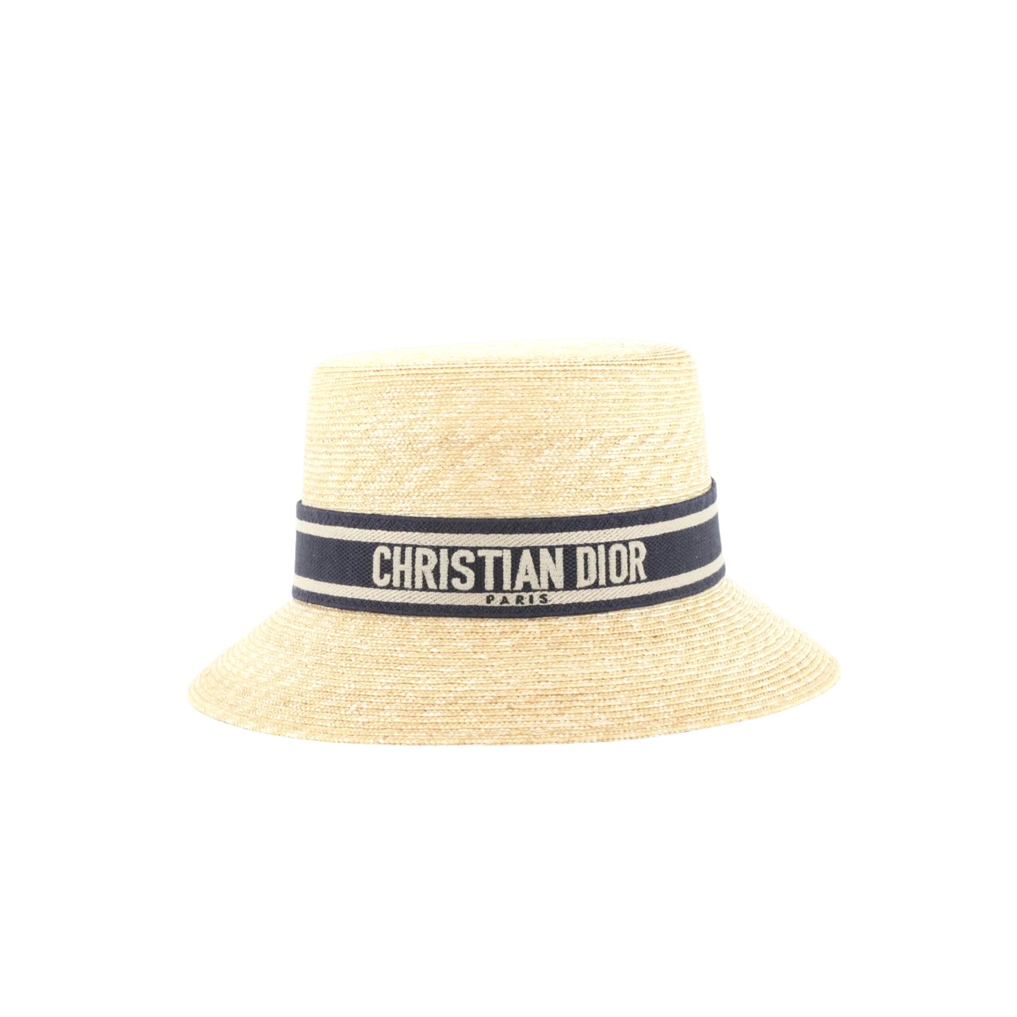 Dior Large Brim Hat With Black Band