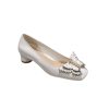 Dior Tale Pump White Supple Calfskin And White Resin Pearls