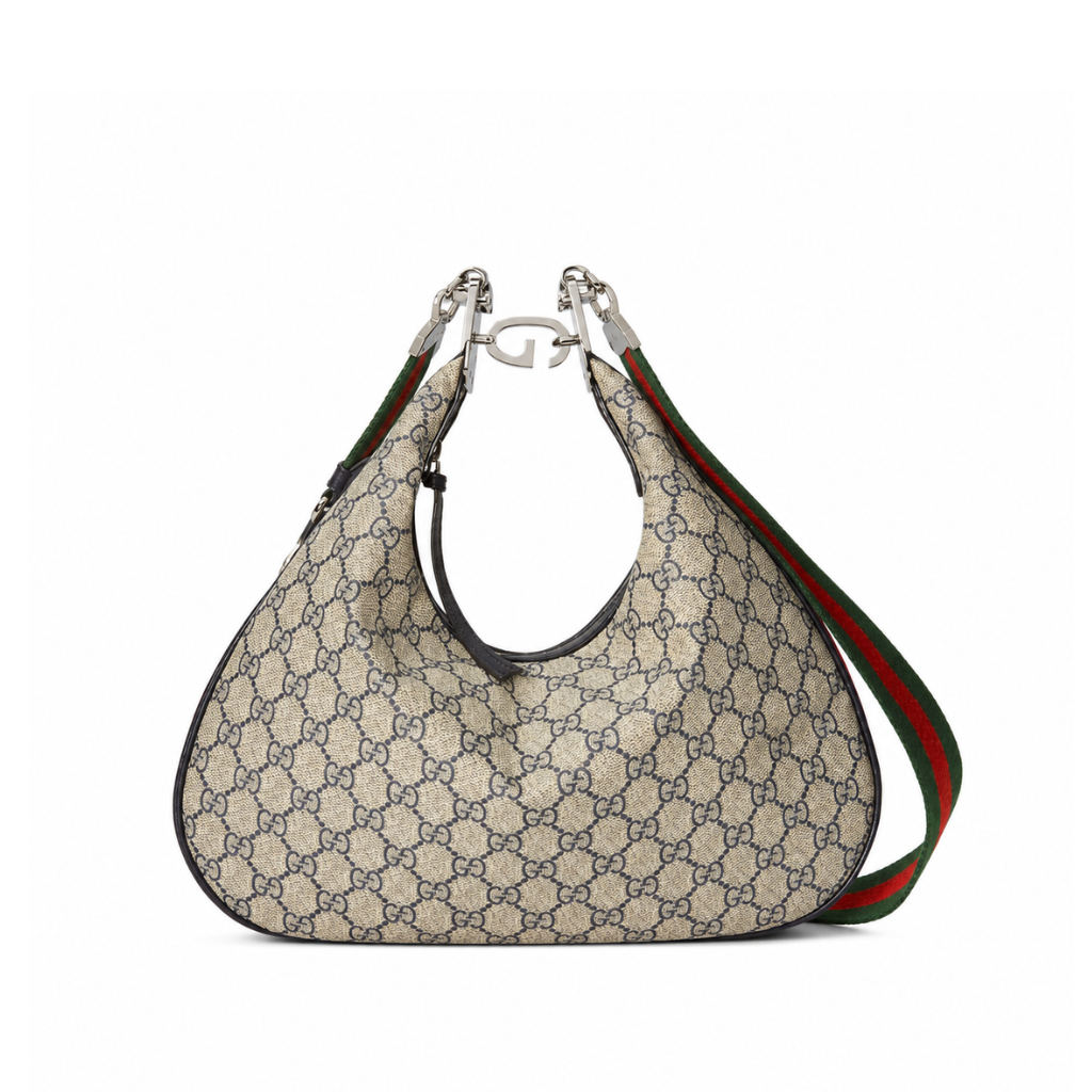 Gucci GG Attache Large Shoulder Bag Beige 35Cm 702823 96Grn 4082