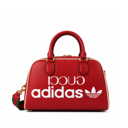 Gucci X Adidas Mini Duffle Bag Red 31.5Cm 702397 U3Zct 6563