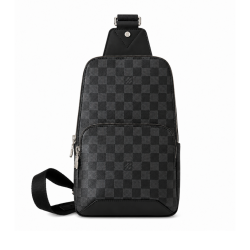 Louis Vuitton Avenue Slingbag Damier Infini Onyx Silver 31Cm N40097