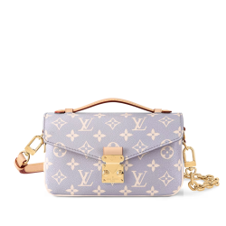 Louis Vuitton Pochette Metis East West Coated Canvas Trianon Purple Gray 21Cm M12429