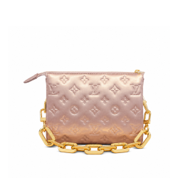 Louis Vuitton Monogram Puffy Lambskin Coussin Bb Beige 21Cm M59277