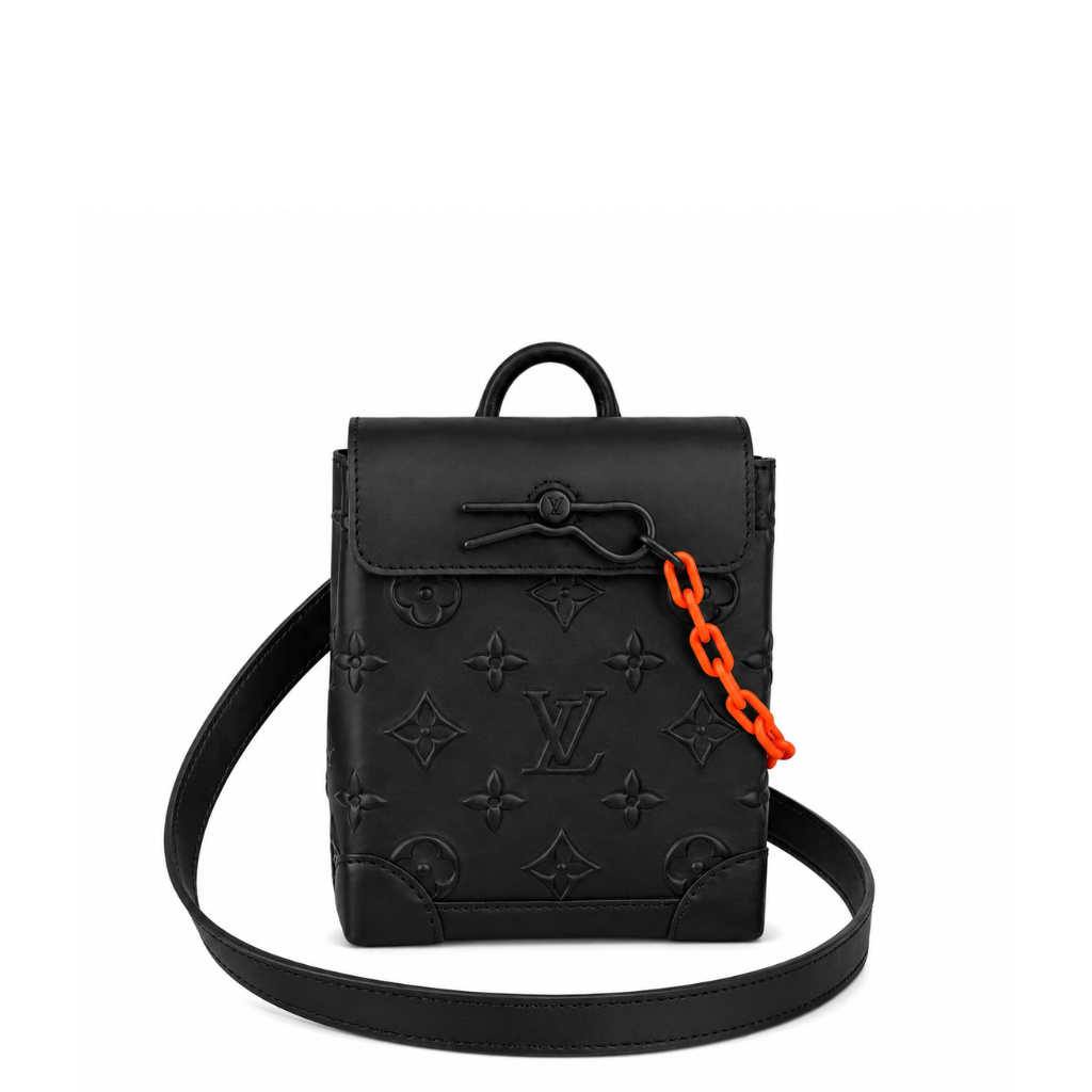 Louis Vuitton Nano Steamer Black 20Cm M58707