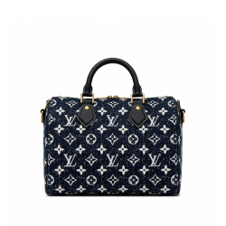Louis Vuitton Speedy Bandouliere 25 Navy Blue M59609
