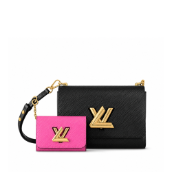 Louis Vuitton Twist Mm 23Cm Black And Pink M59885