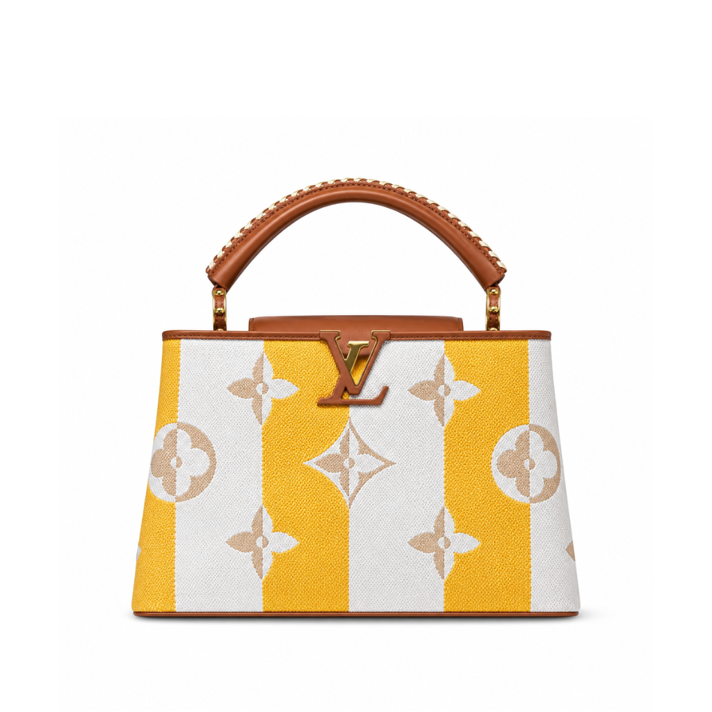 Louis Vuitton Capucines Bb Handbag Yellow 27Cm