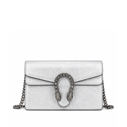 Gucci Women's Dionysus Super Mini Crossbody Bag Silver 16Cm 476432 1Trbn 8173