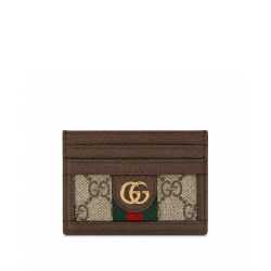 Gucci Ophidia GG Card Case Monogram Brown 10Cm 523159 96Iwg 8745