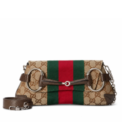 Gucci Horsebit Chain Small Shoulder Bag Beige 29Cm 764339 Facm2 8747